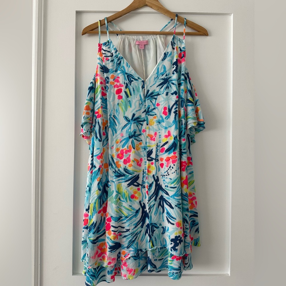 Lily Pulitzer Colorful Floral Print Dress